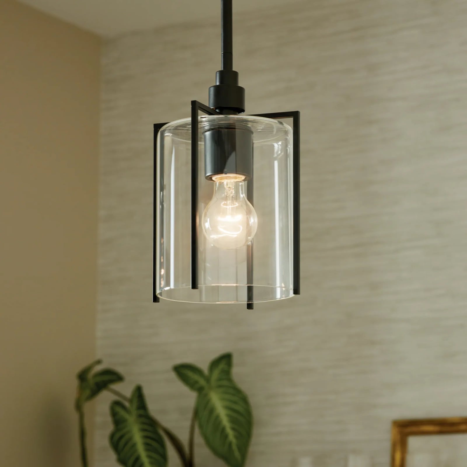 Kichler Birk 82413 1-Light Matte Black Pendant – Used – Good