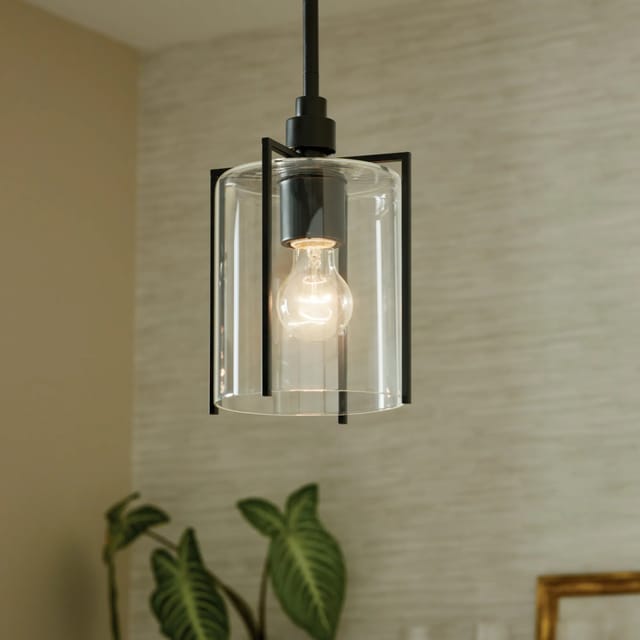 Kichler Birk 82413 1-Light Matte Black Pendant – Used – Good