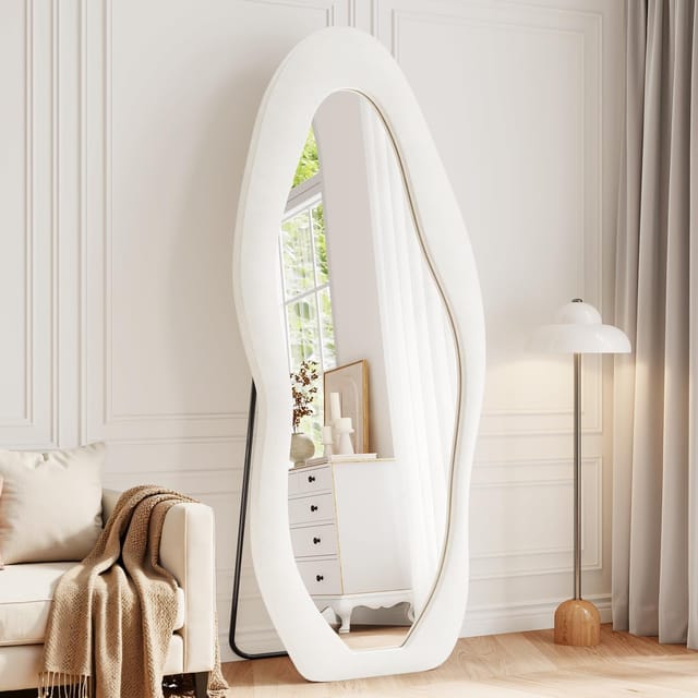 71" x 30" Full Length Mirror – White – New