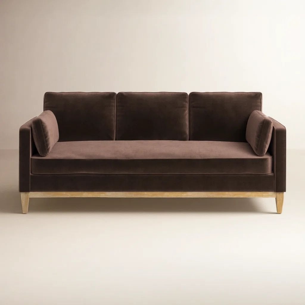 84" Pera Velvet Sofa – New