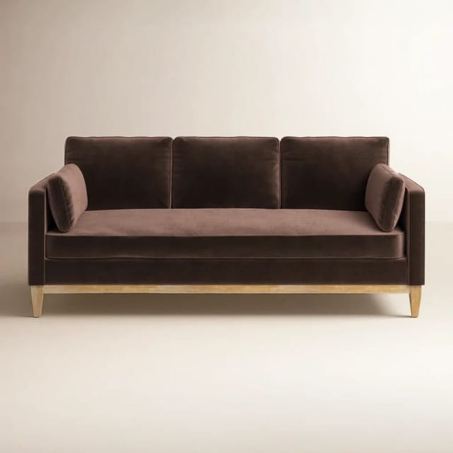 84" Pera Velvet Sofa – New