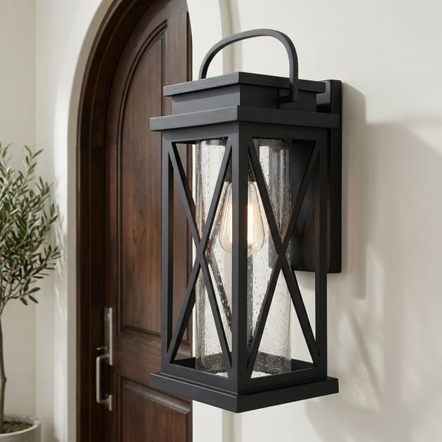 17.88" Saint Elias 1-Light Hardwired Outdoor Wall Light – New